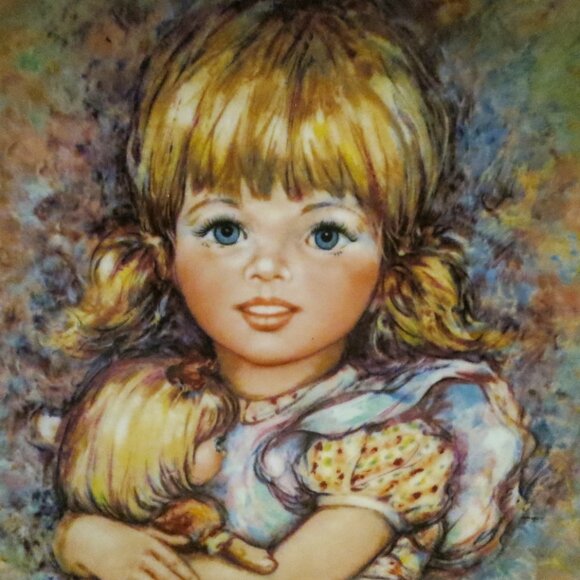 Wedgwood "Cherish" Collector Plate by Mary Vickers 1978 Limited Ed. 3880/24000 - Picture 2 of 6